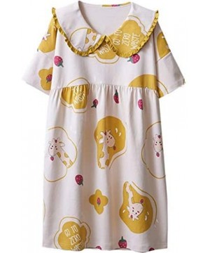 Robes Cute Printed Nightgown Soft Comfortable Lounge Robe Girls Sexy Cotton Underskirt Womens Shirt Sleepwear Homewear B - C7...