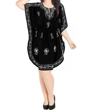 Nightgowns & Sleepshirts Women's Plus Size Kaftan Nightgown Lounge Dress US 16-32W Work from Home Clothes Women Midi Kaftan C...