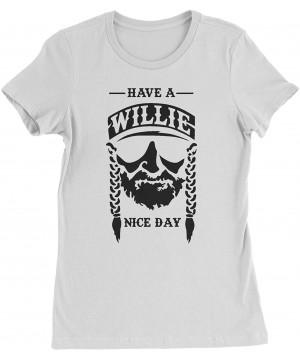 Camisoles & Tanks Have A Willie Nelson Nice Day Womens T-Shirt - White - CR18RNUHEDI