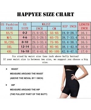 Shapewear Womens Shapewear Tummy Control Girdle Shorts High-Waist Cincher Panty Butt Lifter Body Shaper Bodysuit - Black - CC...