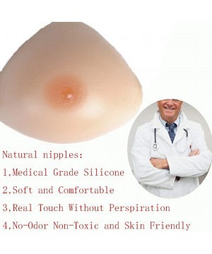 Accessories Fake Boobs Artificia High Elasticity Soft Chest Enlargement Silicone Fake Breast Right Side Lifelike False Boobs ...