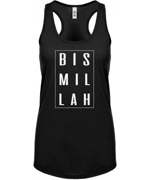 Camisoles & Tanks Bismillah Womens Racerback Tank Top - Black - CX18588DA8L