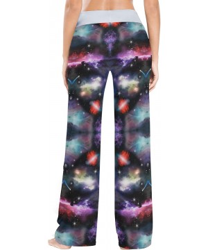 Bottoms Women's Pajama Pants-Space Galaxy Shooting Stars Drawstring Sleepwear Pants Lounge Yoga Pants Wide Leg Pants for All ...