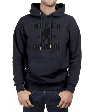 Undershirts Bigfoot Hide and Seek Champion 13 Mens Sweaters Oversized Timeless Climbing - Navy-blue-17 - CO19CQ20TOD