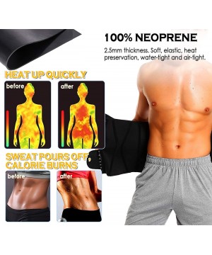 Shapewear Neoprene Sauna Waist Trainer Corset Men & Women Fitness Sweat Belt Weights Loss Double Straps Trimmer - 4-grey(2 St...