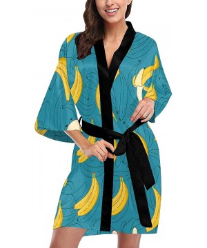 Robes Custom Abstract Geometric Marble Women Kimono Robes Beach Cover Up for Parties Wedding (XS-2XL) - Multi 2 - CR190YXIHZX