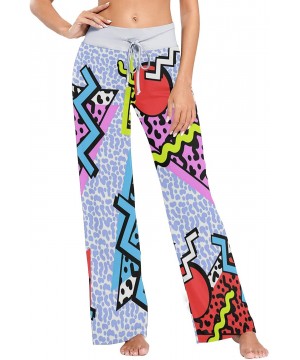 Bottoms Women's Pajama Pants-80S Memphis Style Drawstring Sleepwear Pants Lounge Yoga Pants Wide Leg Pants for All Seasons - ...