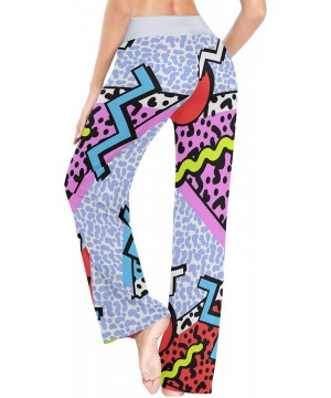 Bottoms Women's Pajama Pants-80S Memphis Style Drawstring Sleepwear Pants Lounge Yoga Pants Wide Leg Pants for All Seasons - ...