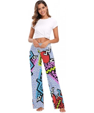 Bottoms Women's Pajama Pants-80S Memphis Style Drawstring Sleepwear Pants Lounge Yoga Pants Wide Leg Pants for All Seasons - ...