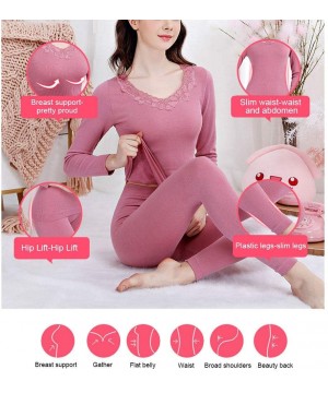 Thermal Underwear 2020 Women's Thermal Underwear Set- Ultra-Soft Comfortable Long Johns Set Plus Velvet Winter Warm Top & Bot...