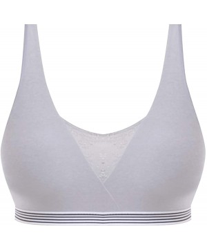 Bras Women's Wild Sporty Trendy Seamless Plunge Wireless - Grey Leopard - CM18O9MMU6T