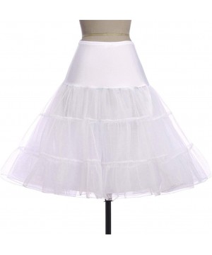 Slips Short Organza Petticoat Wedding Bridal Petticoat for Wedding Dresses Underskirt Tutu - White - CG18X3ZLMMY