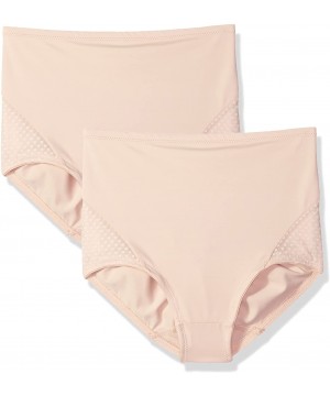 Panties Women's Passion for Comfort 2-pk Firm Control Brief - Soft Taupe/Soft Taupe - CY1824SGEDG