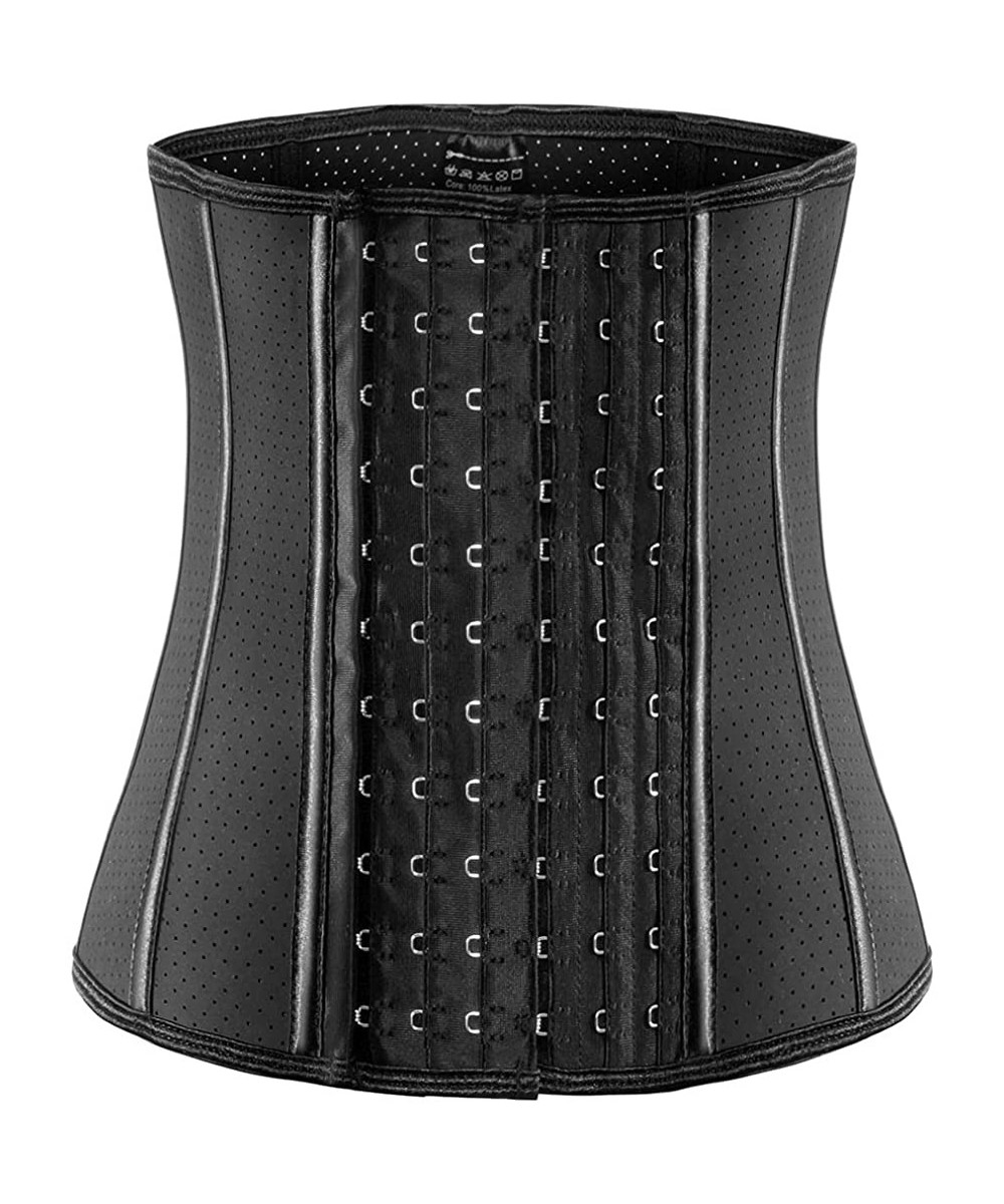 Bustiers & Corsets Waist Trainer for Women Corset Cinher Body Shaper with Steel Bones and Extender - G-black(9 Steel Bones He...