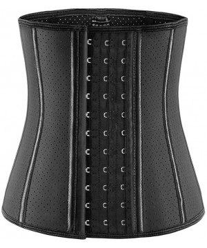 Bustiers & Corsets Waist Trainer for Women Corset Cinher Body Shaper with Steel Bones and Extender - G-black(9 Steel Bones He...