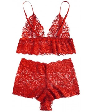 Baby Dolls & Chemises Womens Lingerie Sexy for Sex Exotic-Selinora Women's Lace Lingerie Set Underwear Briefs Fashion Babydol...