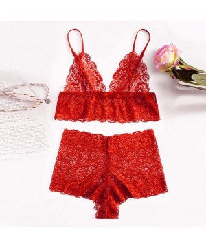 Baby Dolls & Chemises Womens Lingerie Sexy for Sex Exotic-Selinora Women's Lace Lingerie Set Underwear Briefs Fashion Babydol...