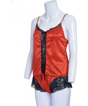 Bustiers & Corsets Sleepwear 2020 Summer Sling Nightdress Womens-Lace Sexy Passion Lingerie Babydoll G-String Plus Size - Red...