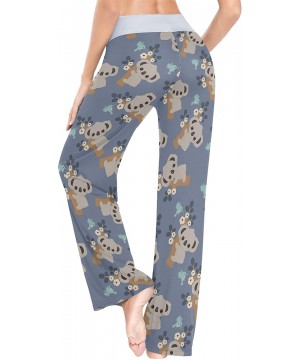 Bottoms Cartoon Koala Floral Womens Pajama Pants Loose Long Lounge Sleepwear Yoga Gym Trousers - CE19DWHNGYU