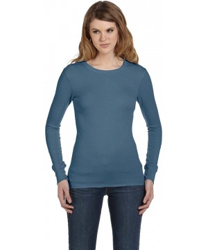 Thermal Underwear B8500 Canvas Ladies' Long-Sleeve Thermal - Steel Blue - CS1168KC53N