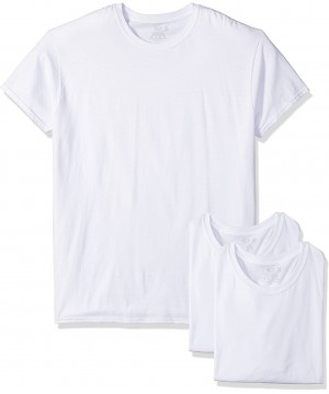 Undershirts Men's 3-Pack Premium Big Man Crew - White Ice - C2127I9M005