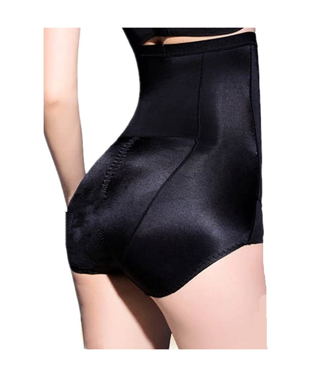 Shapewear Women's Shapewear Hi-Waist Brief Butt Lifter Body Shaper Tummy Control - Black - CU12HXZBOSD