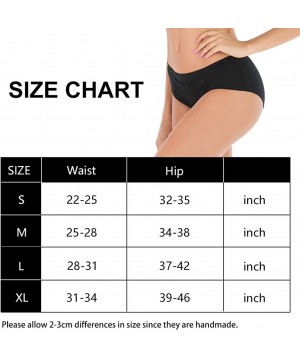 Panties Menstrual Period Panties Briefs for Women- Leakproof Postpartum Underwear Easy Clean Panties for Women Girls - Black ...