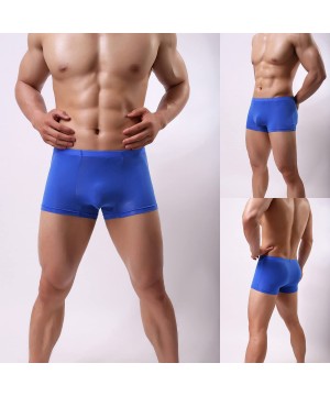 Boxer Briefs Men's Silk Boxer Briefs Stretch Breathable Underwear Pack Health to Wear - 4 Pack Mixed Color - CE18GOTEID5