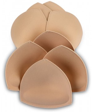 Accessories Bra Pad Inserts 4 Pairs-Bra Pads Sewn Padded for Sports Bra A/B or C/D-D/E Cup Beige or Black White Optional - Be...