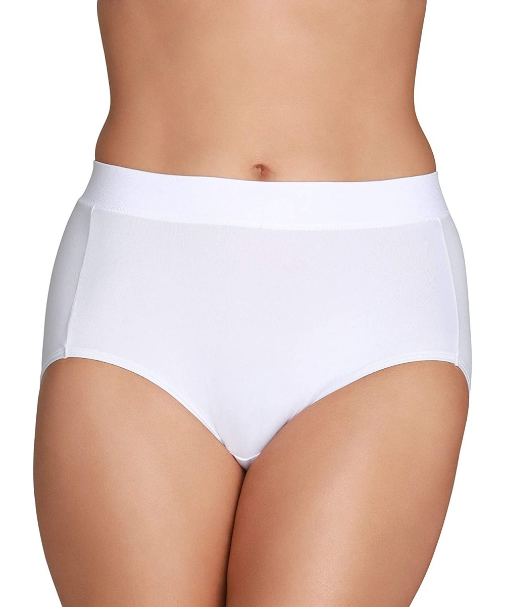 Panties Women's Beyond Comfort Microfiber Panties with Stretch - Brief - Seamless Waistband - White - CF18S5505S9