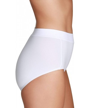 Panties Women's Beyond Comfort Microfiber Panties with Stretch - Brief - Seamless Waistband - White - CF18S5505S9