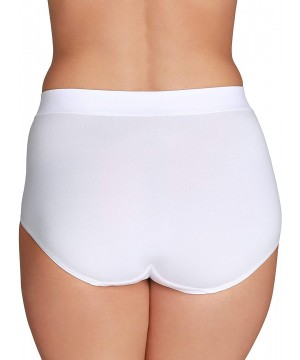 Panties Women's Beyond Comfort Microfiber Panties with Stretch - Brief - Seamless Waistband - White - CF18S5505S9