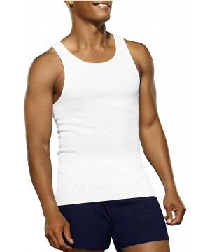 Undershirts Men's A-Shirt(Pack of 6) (White- XX-Large) - CD18CY2K7WT