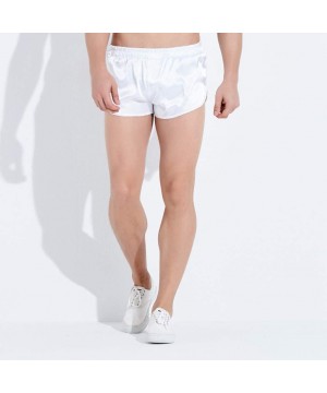 Boxer Briefs Men's Boxer Briefs Pajama Casual Household Home Shorts Pants Hot Underwear Underpant - White - CW1942QECCD