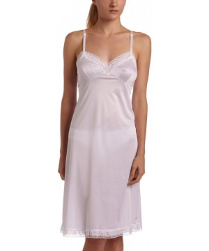 Slips Women's Rosette Lace Full Slip 10103 - White - CZ1111973FC