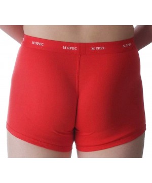 Boxer Briefs Men's 3D-Crotch Breathable/Comfortable Boxer Briefs - Red - C1113LW8FWB