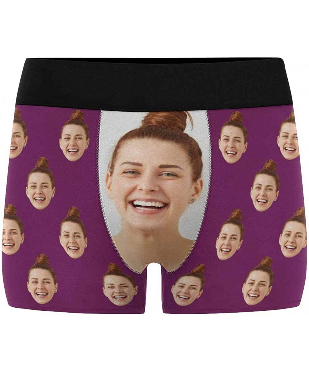 Boxers Custom Face Boxers Multi Girlfriend Faces Royal Personalized Face Briefs Underwear for Men - Multi 6 - CC18A403639