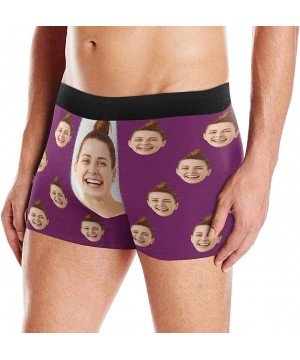 Boxers Custom Face Boxers Multi Girlfriend Faces Royal Personalized Face Briefs Underwear for Men - Multi 6 - CC18A403639