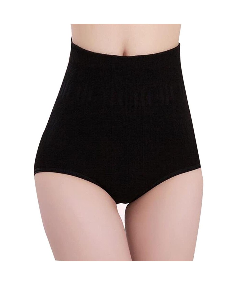 Shapewear Women Waist Cincher Girdle Sexy Thong Shapewear Briefs Panties Postpartum Underwear Slimming Corset - Black - CR18Y...