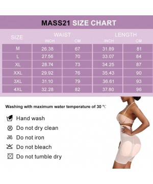 Shapewear Fajas Colombianas Body Shaper for Women Corset Bodysuit Bodysuit Shaper for Women - Beige-with Butt Padding - CR190...