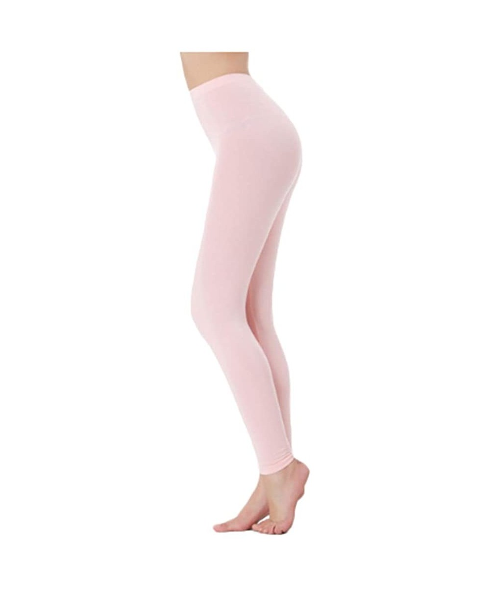 Thermal Underwear Women's Ultra Soft Thermals Underwear Bottom Base Layer Long Johns Legging Pants - Peach Red-cotton - CR18I...