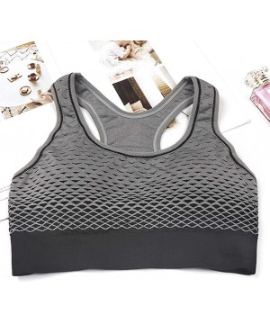 Bustiers & Corsets Sleepwear 2020 Popular No Steel Ring Womens-Pure Color Wireless Sports Bra Zipper Underwear Quakeproof - G...