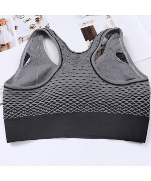 Bustiers & Corsets Sleepwear 2020 Popular No Steel Ring Womens-Pure Color Wireless Sports Bra Zipper Underwear Quakeproof - G...