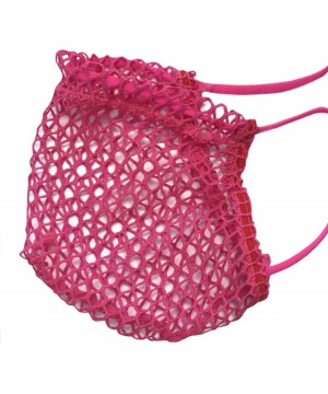 G-Strings & Thongs Sexy Men Pouch Thong Underwear Fish Net Hole G Strings Panties Transparent U Convex Underpants - Red - CP1...