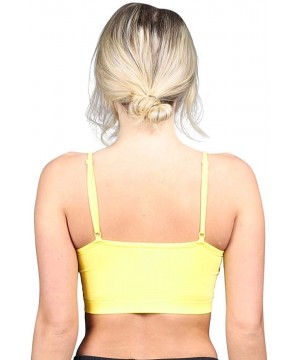 Bras Web Design Bralette - Yellow - CB18U73X3DK