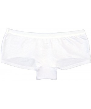 Panties Women's Bamboo Underwear Viscose from Bamboo Boyshort Panties - White - CO12ODXPI8N