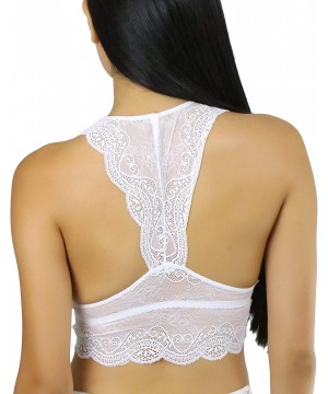 Bras Women's Classy Stretch Hourglass Back Bra - Hourglass White - C818WK8ONTO