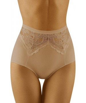 Shapewear Women's Shaping Lace Briefs WB422 - Beige - CO18OXUCGLK