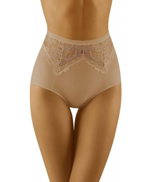 Shapewear Women's Shaping Lace Briefs WB422 - Beige - CO18OXUCGLK