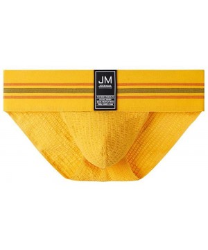 Briefs Mens Briefs Underwear Athletic Underwear Brief Cotton Mens Underwear Briefs Sport Underwear - Yellow - CV1972ADT6W